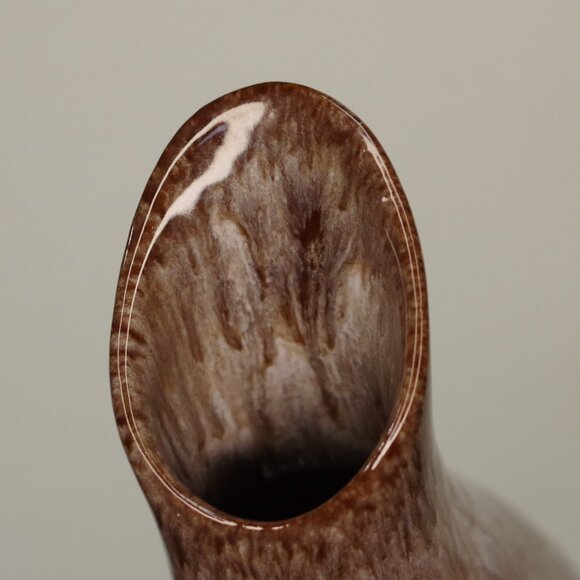 Pottery Brown Drip Glaze Small 6 3/4" Jug Pitcher Vase 992 Evangeline Ware - Picture 6 of 6